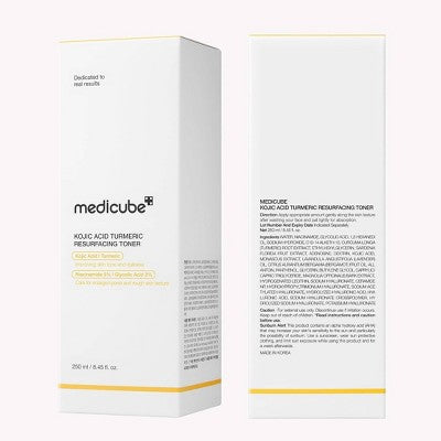 medicube Korean Skincare Kojic Acid Turmeric Resurfacing Face Toner 250ml - Imperfect Box