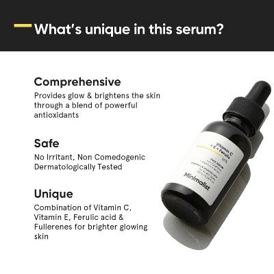 Minimalist Vitamin C + E + Ferulic 16% Face Serum 1 fl oz - Imperfect Box