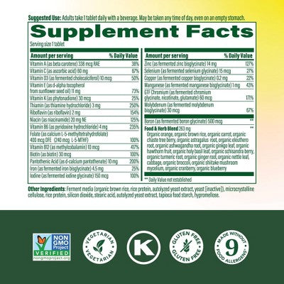 MegaFood Womens Multivitamin over 40 Multivitamin for Women 30ct - New