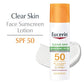 Eucerin Face Clear Skin Sunscreen Lotion SPF 50 2.5 fl oz - Imperfect Box