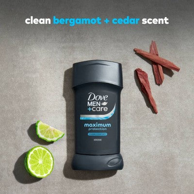 Dove Men+Care Maximum Protection 96-Hour Antiperspirant Stick Clean Comfort 2.6oz - Imperfect Box