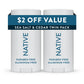 Native Twin Pack Deodorant Sea Salt & Cedar 4.6oz/2ct - New