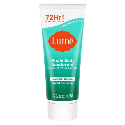 Lume Cream Deodorant Tube Minted Cucumber Aluminum-Free 2.2oz - New