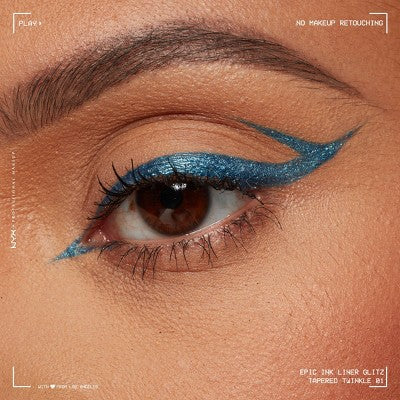 NYX Professional Makeup Epic Wear Glitz Metallic Liquid Eyeliner Tapered Twinkle 0.03fl oz - New