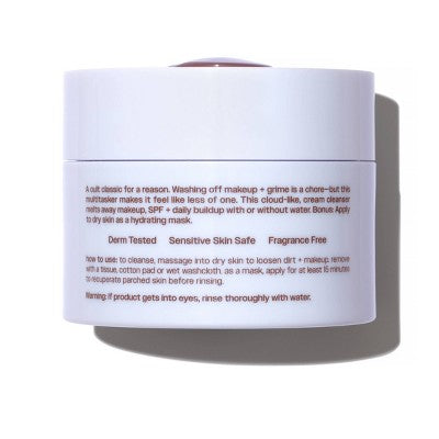 Party of You Cold Cream Face Cleanser, Makeup Remover; Hydrating Mask Cult Cream 3.5oz - Imperfect Container