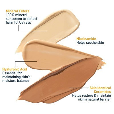 CeraVe Hydrating Mineral Tinted Face Sunscreen Lotion SPF 30 Medium 1.7 fl oz - Missing Box