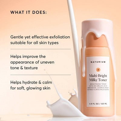 Naturium Multi-Bright Milky Toner 4 fl oz - Imperfect Box