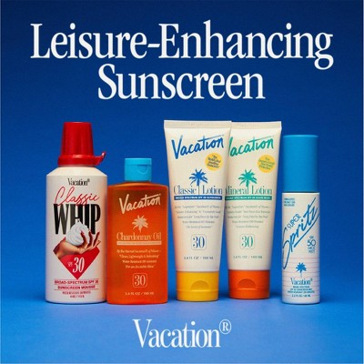Vacation Chardonnay Oil Sunscreen SPF 30 3.4 fl oz - Imperfect Container