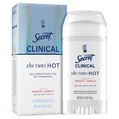 Secret Clinical Women's Deodorant Lavender & Jasmine 2.6oz - Imperfect Box