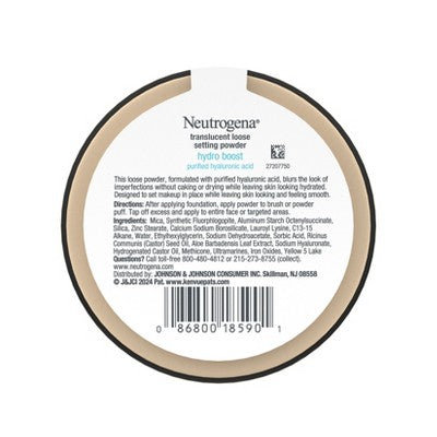 Neutrogena Hydro Boost Hydrating Setting Powder 0.45oz - New
