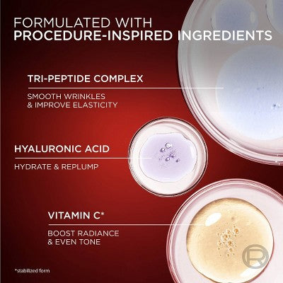 L'Oreal Paris Revitalift Triple Power 3% Peptides Serum 1 fl oz - Imperfect Box