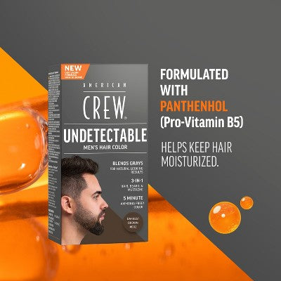 American Crew Undetectable Men's Hair Color Darkest Brown 2.6 fl oz - New