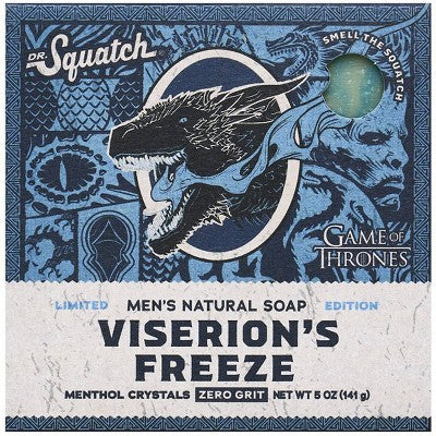 DR. SQUATCH Men's All Natural Bar Soap Viserion's Freeze 5oz - Imperfect Box