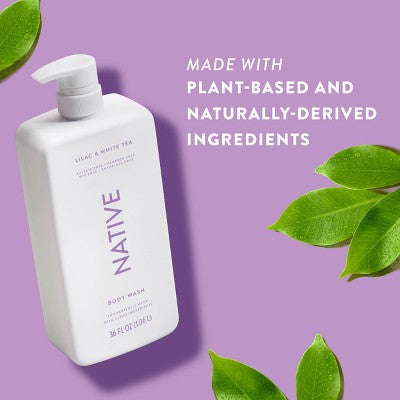 Native Body Wash Lilac & White Tea  36 fl oz - Imperfect Container