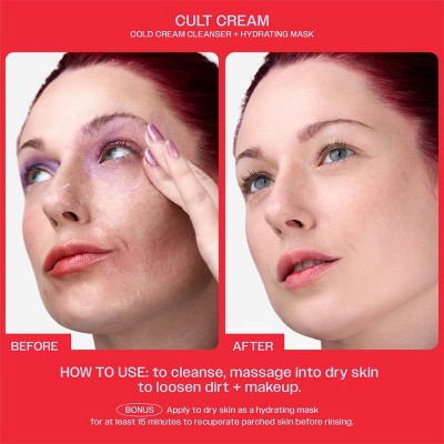 Party of You Cold Cream Face Cleanser, Makeup Remover; Hydrating Mask Cult Cream 3.5oz - Imperfect Container
