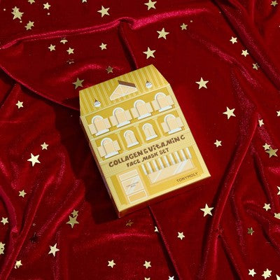 TONYMOLY Vitamin C & Collagen Sheet Mask Gift Set House of Masks 6ct - New