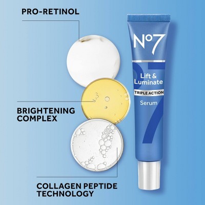 No7 Lift; Luminate Triple Action Face Serum 1.69 fl oz - Imperfect Box