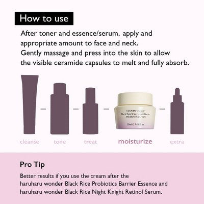 haruharu wonder Black Rice 5 Ceramide Barrier Moisturizing Cream 1.69 fl oz - Missing Box
