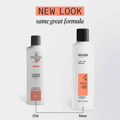 Nioxin System 4 Shampoo Cleanser  10.1 fl oz - Imperfect Container