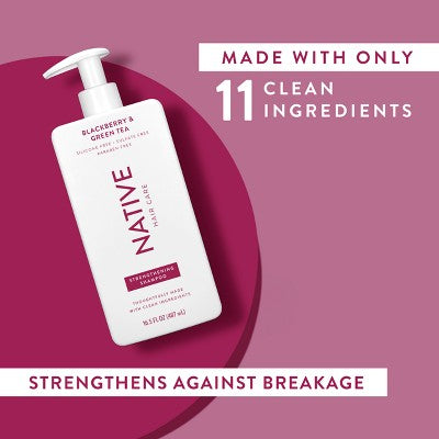 Native Blackberry & Green Tea Strengthening Hair Shampoo 16.5 fl oz - New