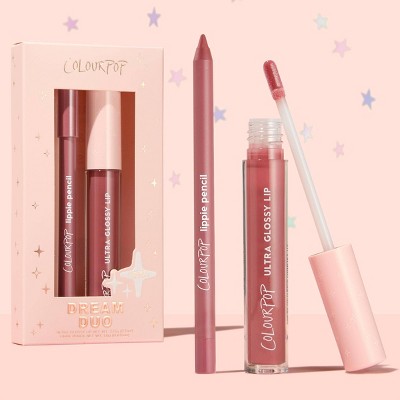 ColourPop Ultra Glossy Lip + Lippie Pencil Kit Dream Duo 0.145oz - Imperfect Box