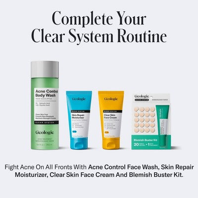 Geologie Clear System Acne Control Body Wash 8.4 fl oz - New