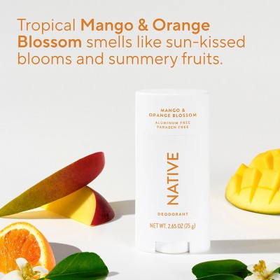 Native Solid Deodorant Mango & Orange Blossom 2.65oz - Imperfect Container
