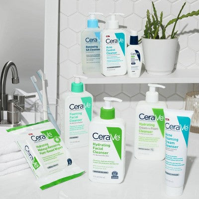 CeraVe Hydrating Makeup Remover Wipes, Plant Based Facial Cleansing Wipes 25ct - Imperfect Container