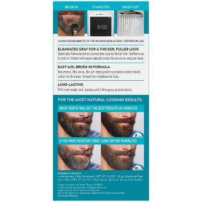 Just For Men Mustache & Beard Jet Black M-61 - Imperfect Box