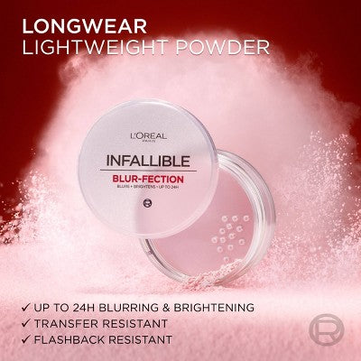 L'Oreal Paris Infallible Blur-fection Longwear Loose Setting Powder Translucent Light 0.21oz - Imperfect Container