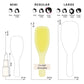 Tangle Teezer Plant Brush Naturally Curly Detangling Hair Brush Pastel Lemon - Imperfect Box