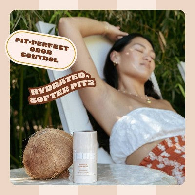 Juus Aluminum-Free Serum Deodorant Stick Golden Coconut 2.6oz - New