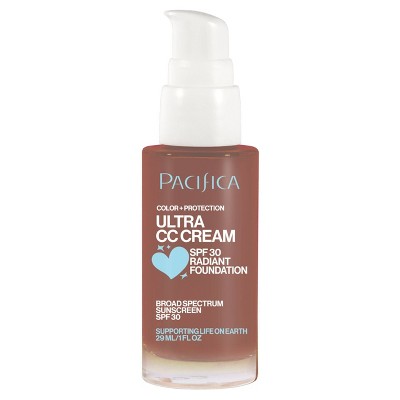Pacifica Ultra CC Cream Radiant Foundation with SPF 17 Cool/Deep 1 fl oz - Missing Box