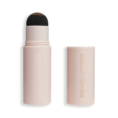 Makeup Revolution Brow Powder Stamp & Stencil Medium Brown 0.02oz - New