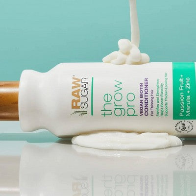Raw Sugar Grow Pro Vegan Biotin Conditioner 18 fl oz - Imperfect Container