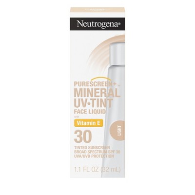 Neutrogena Mineral UV Tint Face Liquid Light Sunscreen SPF 30 1.1oz - Imperfect Box