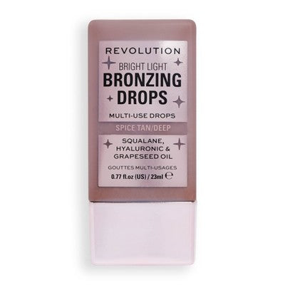 Makeup Revolution Bright Light Bronzing Drops Deep Summer Spice 0.77 fl oz - New
