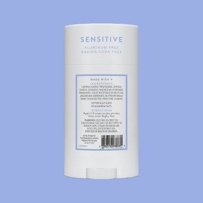 Native Sensitive Solid Deodorant Cotton & Lily  2.65oz - New