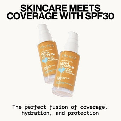 Pacifica Ultra CC Cream Radiant Foundation with SPF 17 Warm/Medium 1 fl oz - Imperfect Box