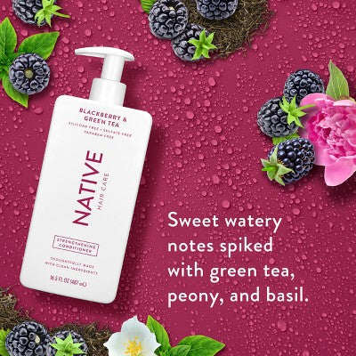 Native Blackberry; Green Tea Strengthening Hair Conditioner 16.5 fl oz - Imperfect Container