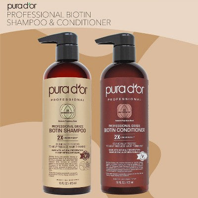 Pura d'or Professional Grade Biotin Conditioner 16 fl oz - Imperfect Container