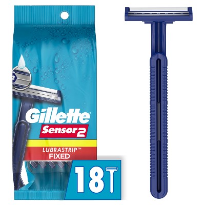 Gillette Sensor2 Base Fixed Head Men&#39;s Disposable Razors 18ct - Imperfect Box