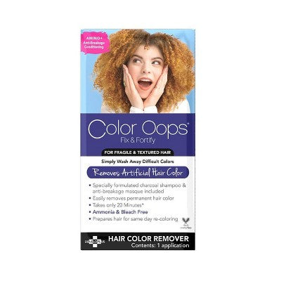 Color Oops Fix and Fortify Hair Color Remover  4 fl oz - Imperfect Box
