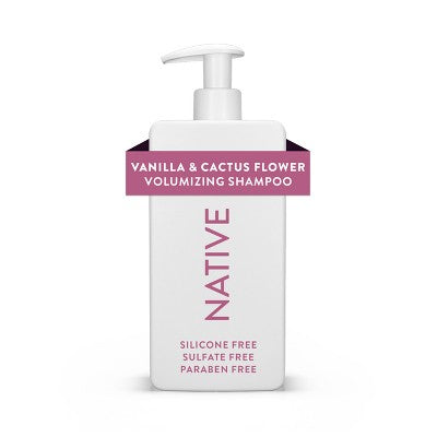 Native Fall Seasonal Vanilla & Cactus Flower Volumizing Shampoo 16.5 fl oz - Imperfect Container