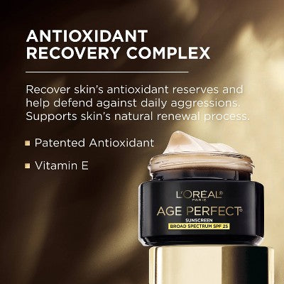 L'Oreal Paris Age Perfect Cell Renewal Anti-Aging Day Moisturizer SPF 25 1.7oz - Imperfect Box