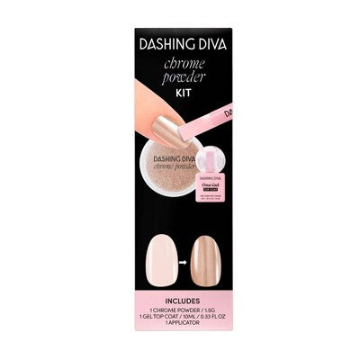 Dashing Diva Chrome Powder Kit Bronze Chrome 3ct - New