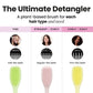 Tangle Teezer Fine & Fragile Plant Detangling Hair Brush Cool Matcha - Imperfect Box