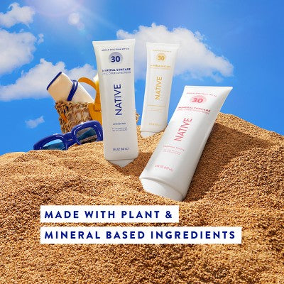 Native Mineral Sunscreen Unscented SPF 30 5 fl oz - New