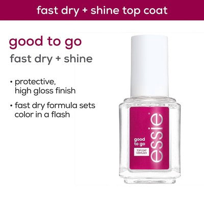 essie Good to Go Top Coat fast dry and shine 0.46 fl oz - Missing Box