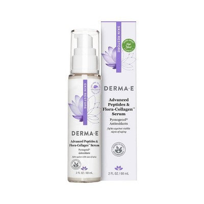 derma e Advanced Peptides & Collagen Serum 2 fl oz - New